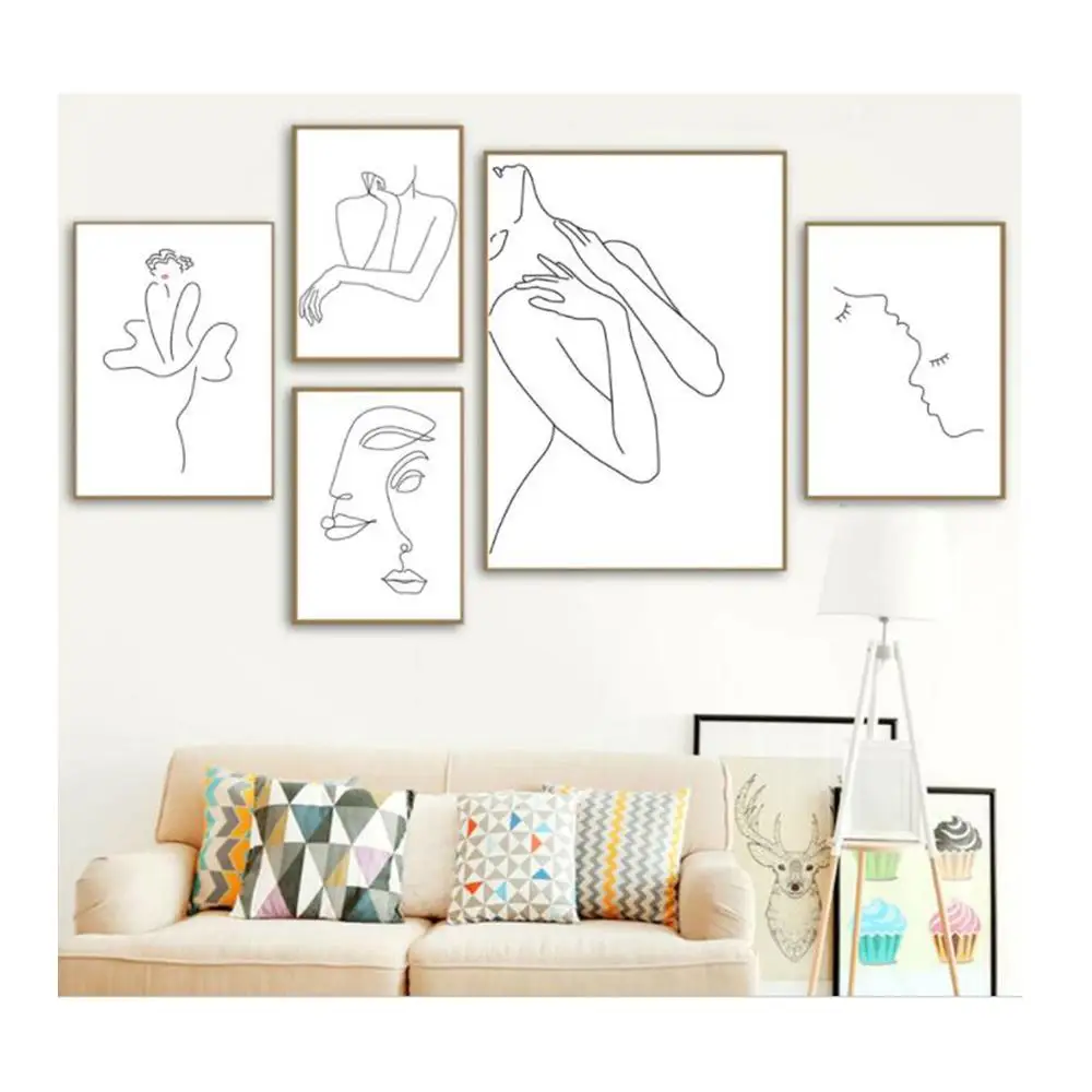 Постер с принтом женского тела в скандинавском стиле Современная Картина на