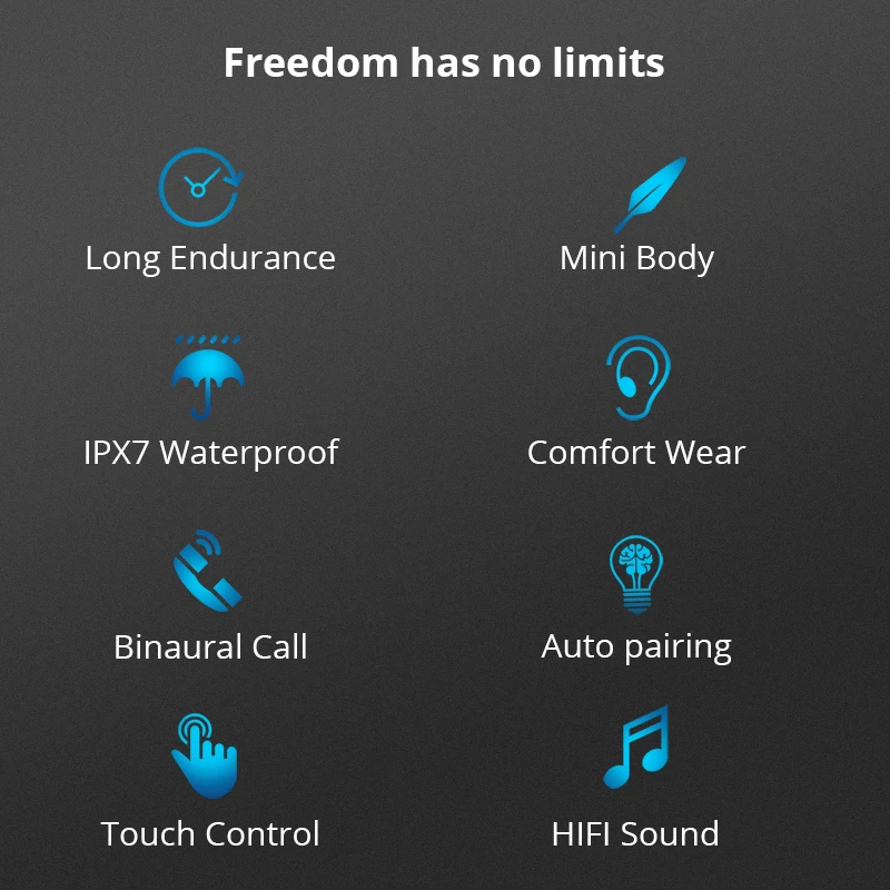 Наушники Makibes P7 настоящие Беспроводные Bluetooth 5 0 наушники с голосовым ассистентом