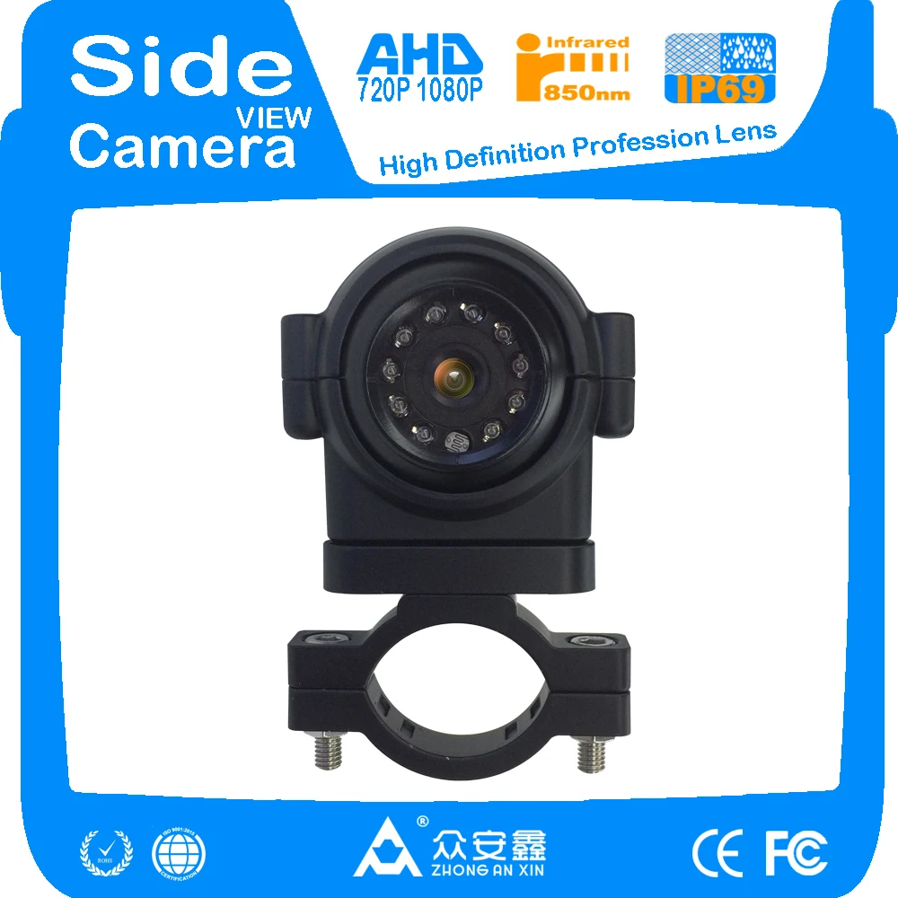 ZhongAnXin AHD 720P 1.3MP Автомобильная камера для автобуса грузовика с боковым обзором