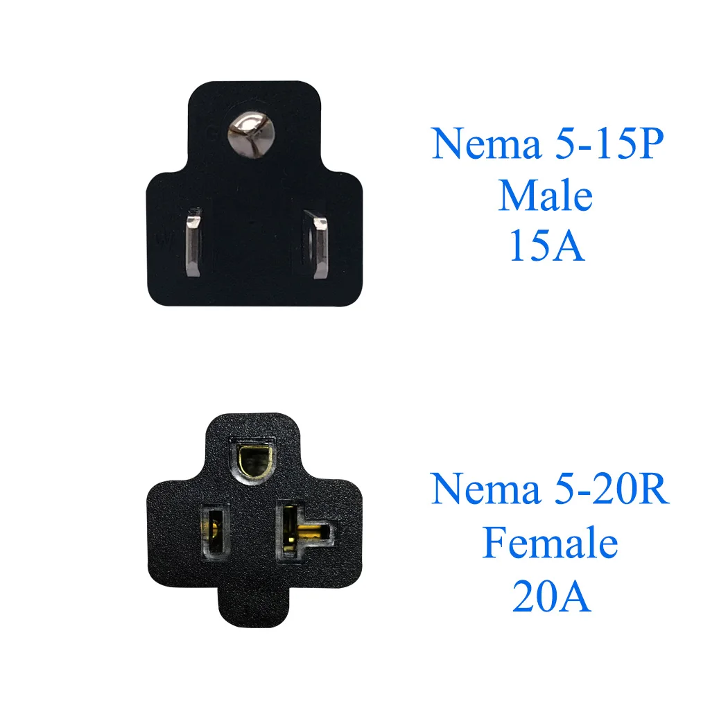 Штекер JORINDO Nema 5 15P для 15R 20R Amp T Blade Female Adapter 15 Plugue Casa para 20 Adaptador Feminino Plugue|Удлинители