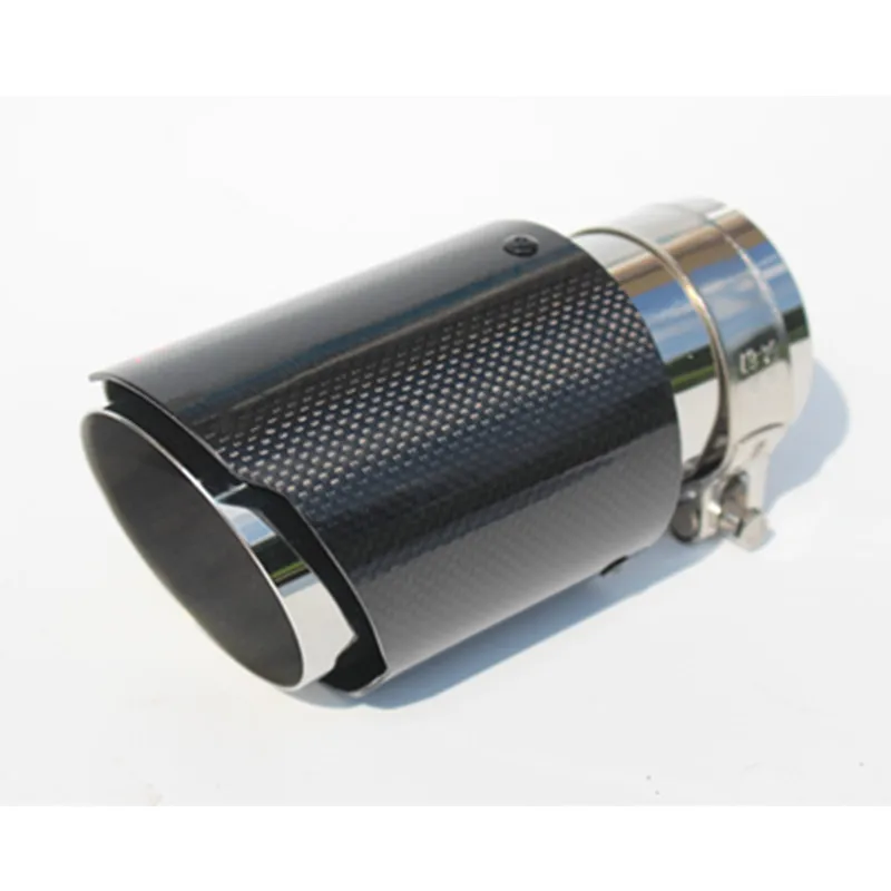 Автомобильная Глянцевая выхлопная система из углеродного волокна глушитель