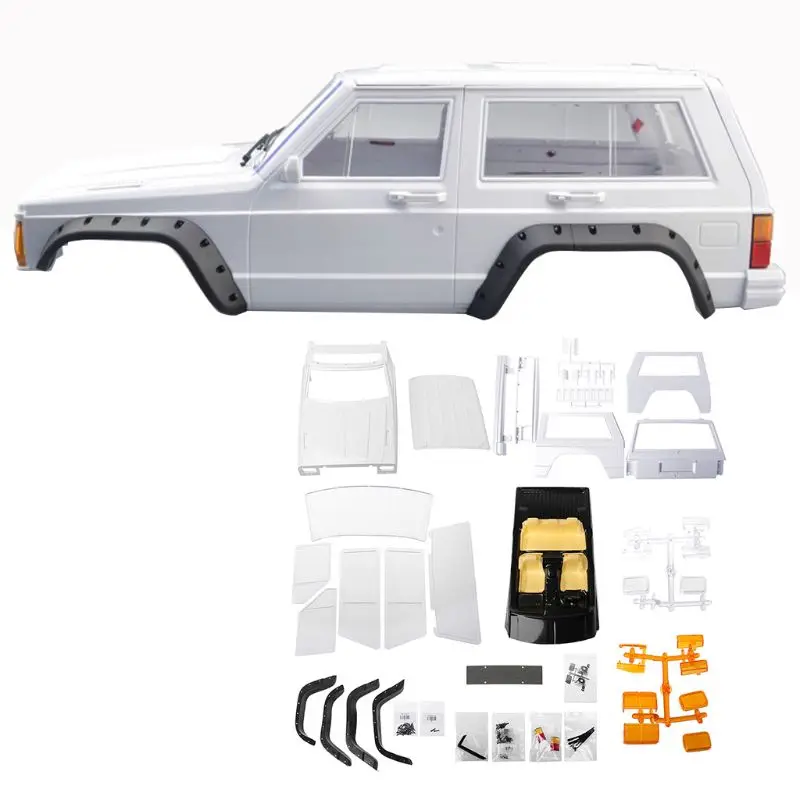 Жесткая пластиковая колесная база Cherokee корпус автомобиля 1/10 RC Crawler Axial SCX10 и II 90046