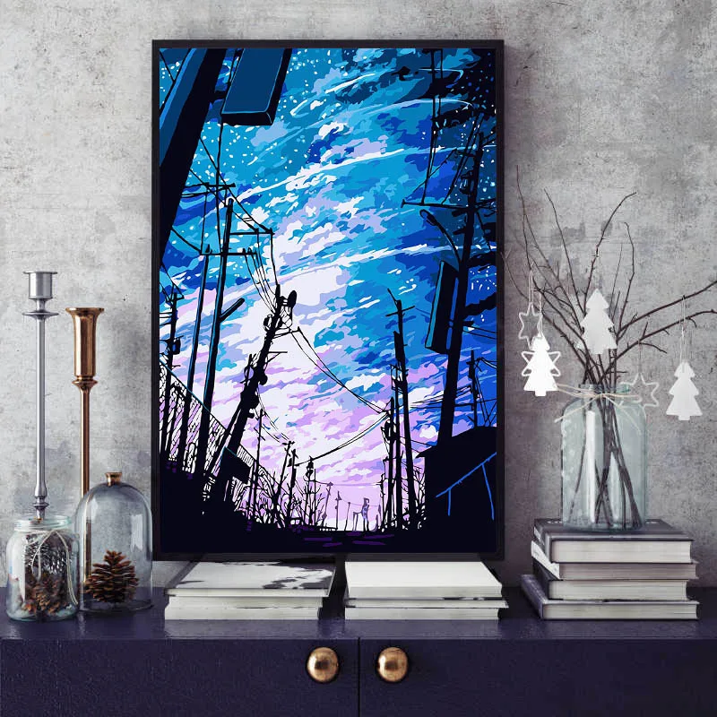 Paint by numbes художественная живопись по номерам произведение искусства небо