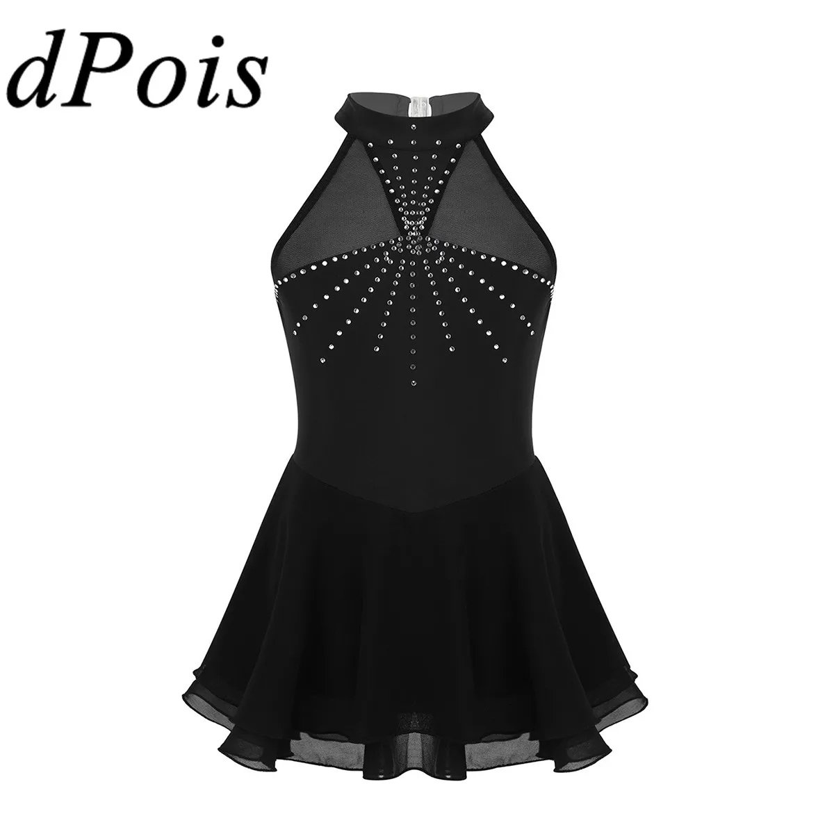 Детское балетное танцевальное платье для девочек детское с блестками и