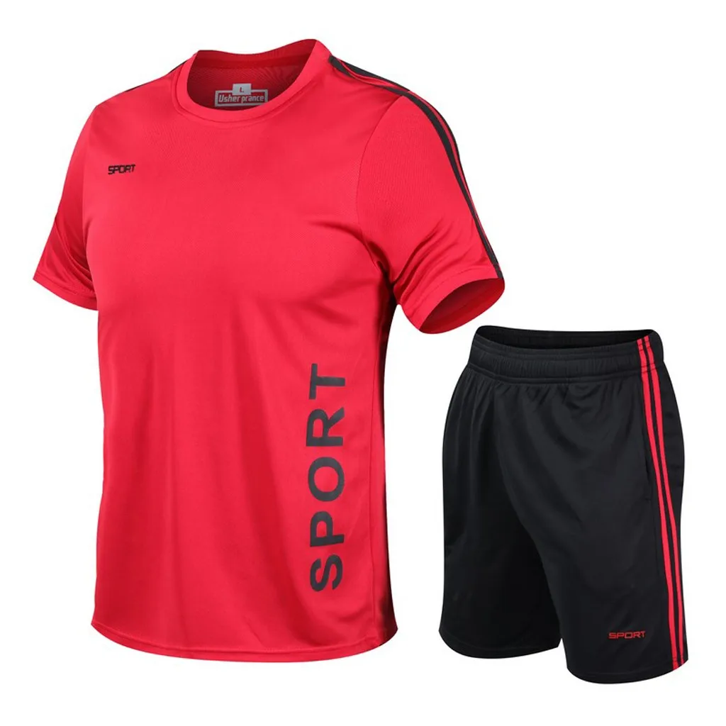 

Summer Suit Men Set New Men Outfit Ropa De Hombr Fashion Fitness Suit Tracksuit Men Sweat Suit Jogger Set Pants+Top Jogger Suits