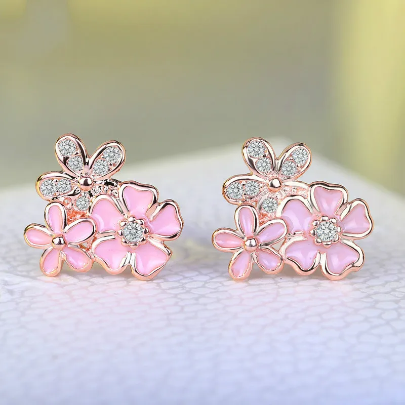 2018 новые розовые золотые браслеты с Цвет поэтическая ромашка Вишня цветущие