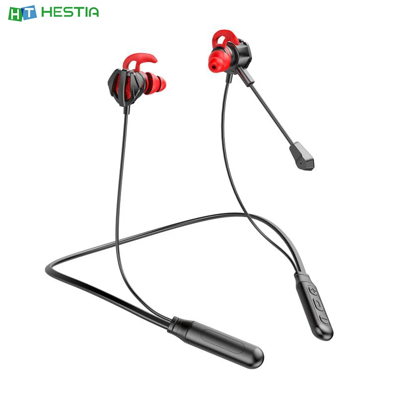 

Игровая Bluetooth-гарнитура BT-66 без задержки, беспроводные наушники с креплением на шею, наушники, наушники