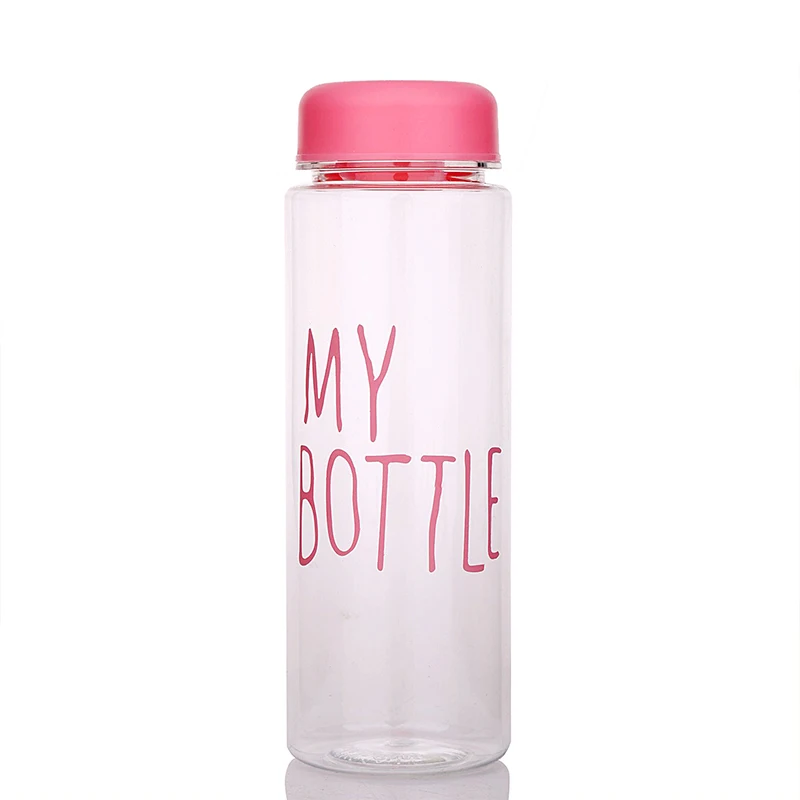 

500ml Water Bottle With Straw Outdoor Water Bottle Healthy Plastic Travel Drinkware Sports Shaker Cute Kids Baby Waterbottle
