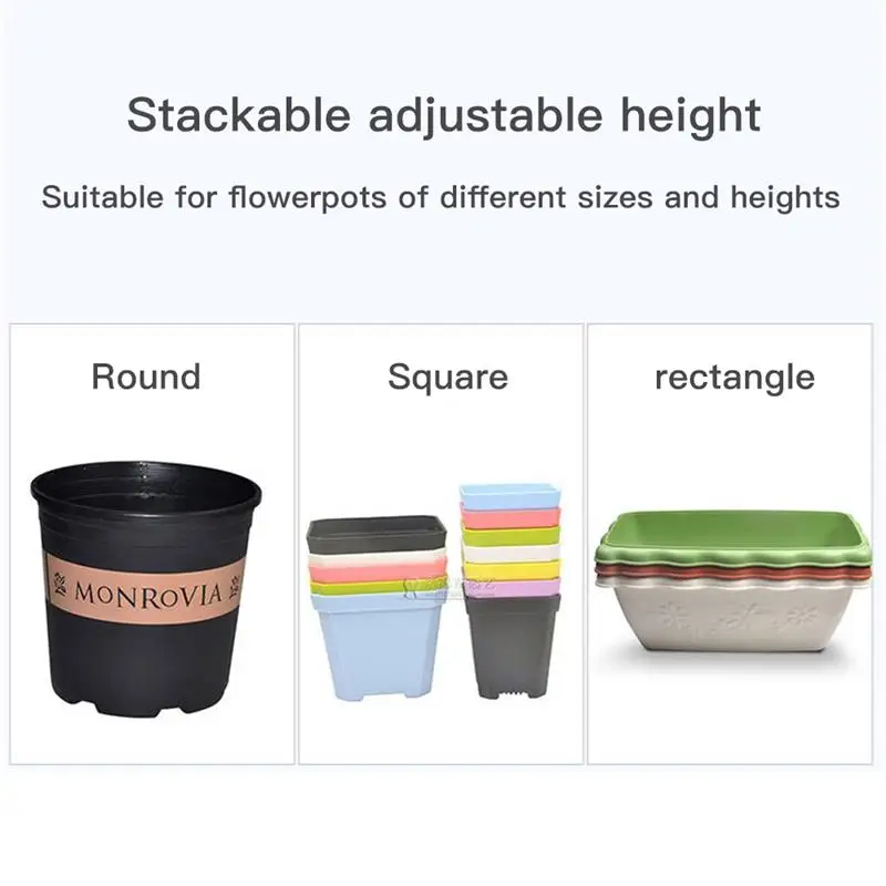 

Flower Plant Pot Feet Risers Plastic Pot Mat Invisible Plant Pots Risers Pad For Garden Flower Pot Feet Flower Decor