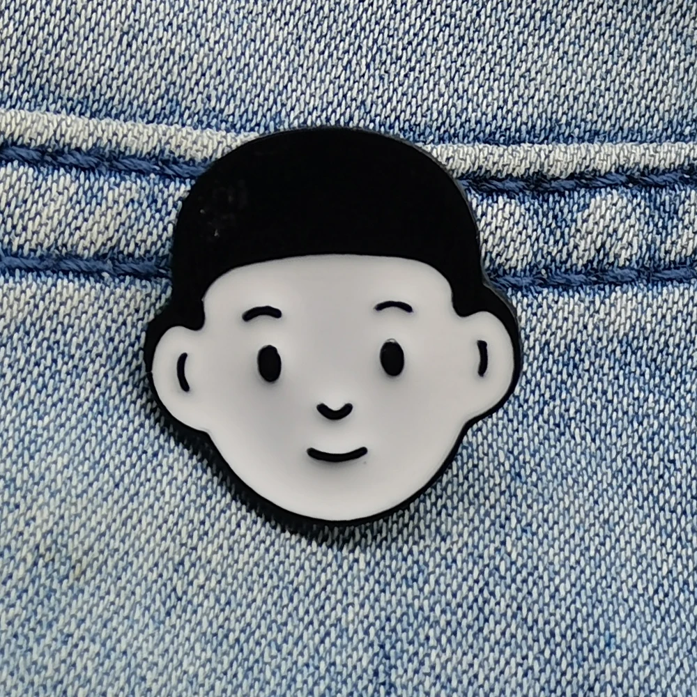 Эмалированная заколка Мультяшные персонализированные броши для мальчиков