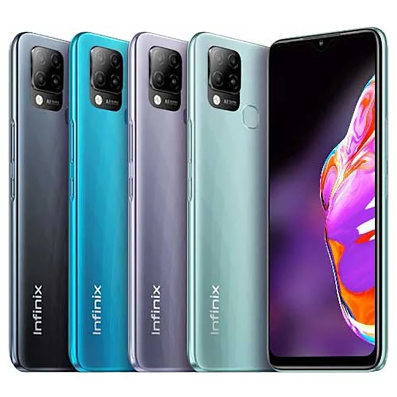 Новая глобальная версия Infinix Горячая 10S NFC 4 ГБ/64 Гб 128 Смартфон 6 82 ''HD + Дисплей 5000
