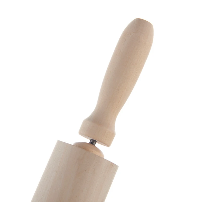 

35x5cm Christmas Reindeer Snowflake Pattern Carved Roll Stick Used for Biscuit Noodle Biscuit Fudge Cake Dough Baking Tool