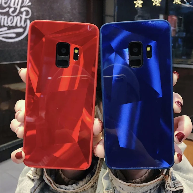 Мягкий зеркальный 3D чехол карамельных цветов для Samsung Galaxy S10 S9 S8 A7 A6 A8 Plus A70 A50 A30 M30 M20