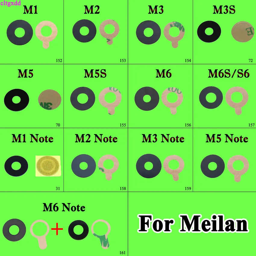 Cltgxdd 1 шт. стекло для камеры Meizu Meilan M1 M2 M3 M3s M5 M5S M6 Note S6 фотообъектив Сменное ремонта |