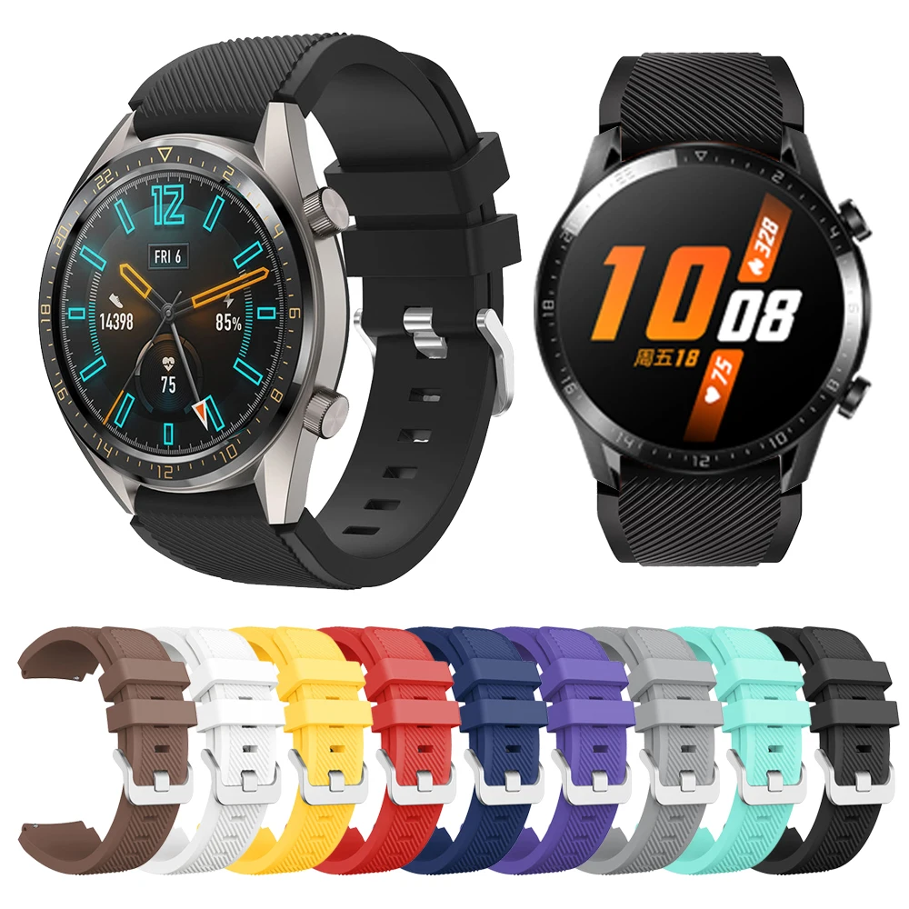 Сменные аксессуары для HUAWEI WATCH GT 2 46 мм спортивный силиконовый ремешок HONOR Magic