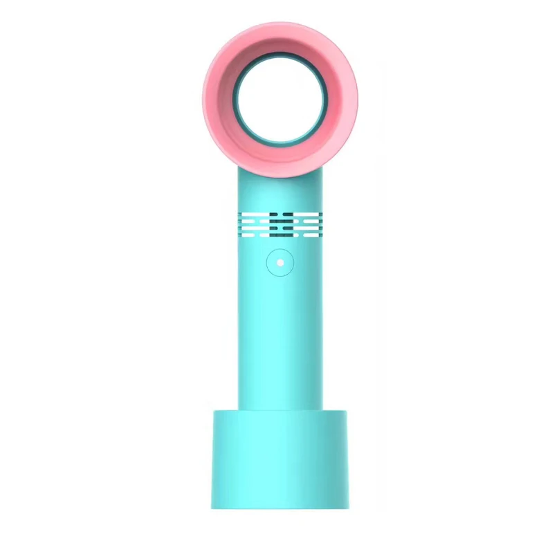 Sky blue USB мини Персональный вентилятор охлаждения 3 скорости Портативный 360 ° Ручной кулер вентилятор внутренний перезаряжаемый мощный аккумулятор открытый офис - Цвет: Sky blue