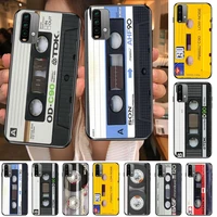 retro audio tape music phone case for xiaomi redmi 11 lite 9c 8a 7a pro 10t 5g anime cover mi 10 ultra poco m3 x3 nfc 8 se cover