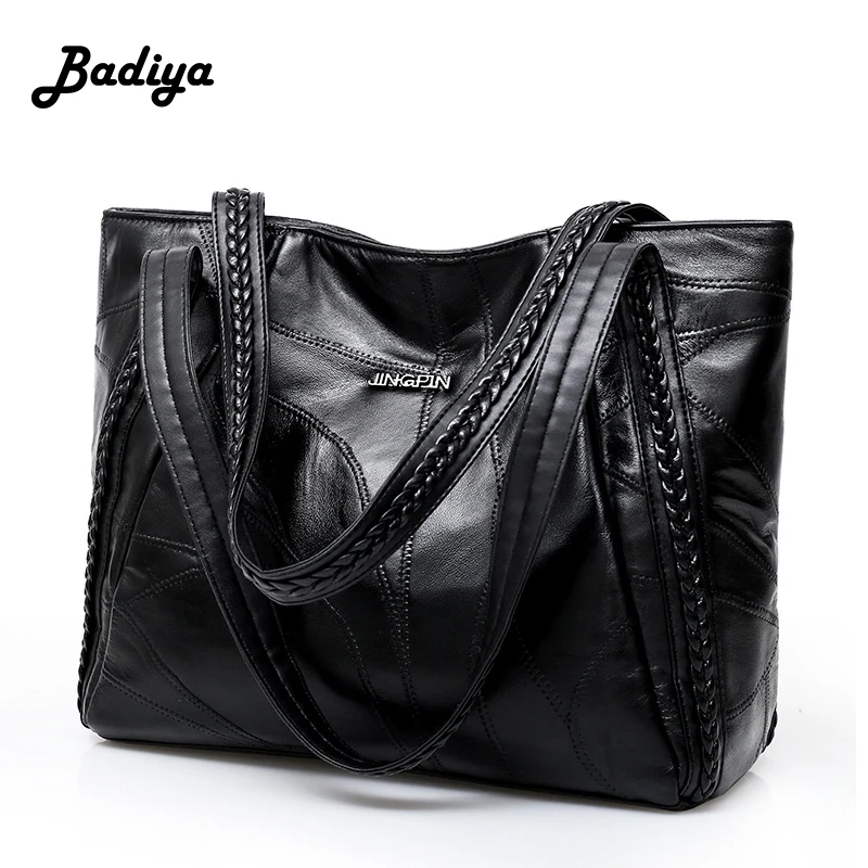 Овчина ретро сумки кожа большой емкости женская сумка тоут Новая мода на плечо