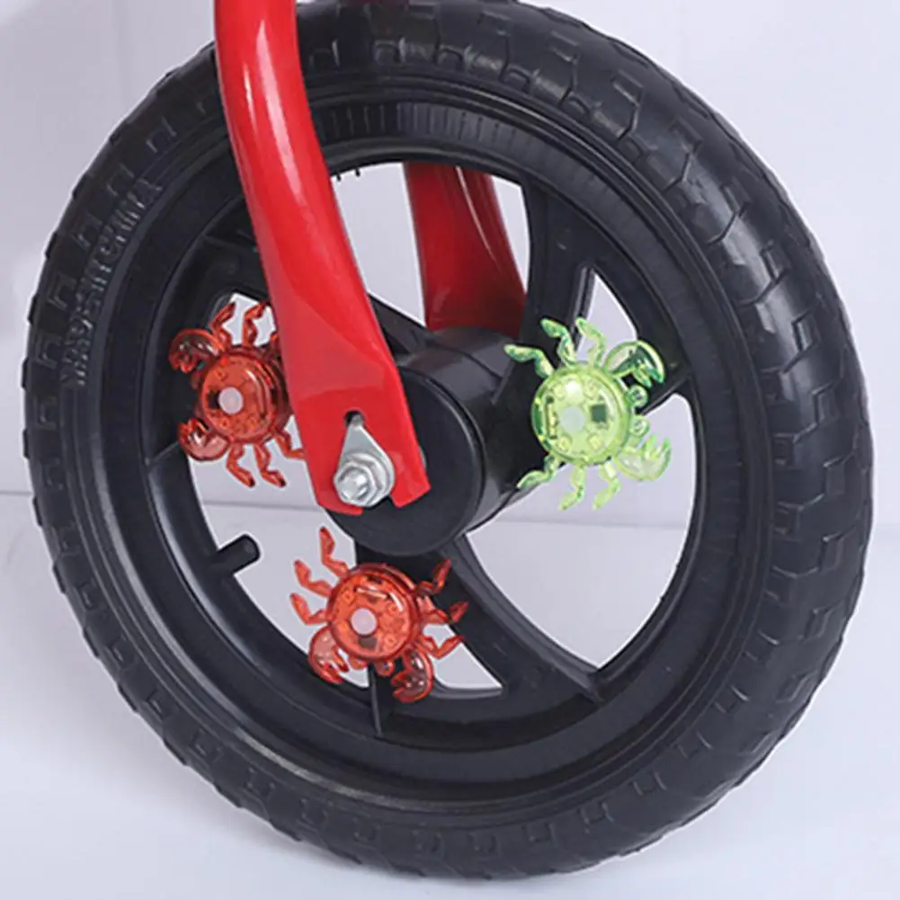

Dropshipping!Bike Wheel Light Crab-Shaped Intelligent Sensing Plastic Bicycle Warning Multi-Purpose Innovative Light for Outdoor