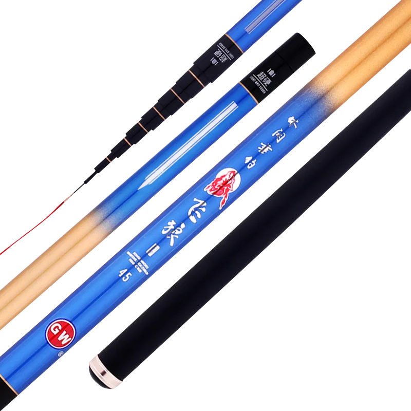 Super Light Hard Carbon Fiber Hand Fishing Pole Telescopic Fishing Rod 3.6M/4.5M/5.4M/6.3M/7.2M Stream Pole Spinning Stick Pesca enlarge