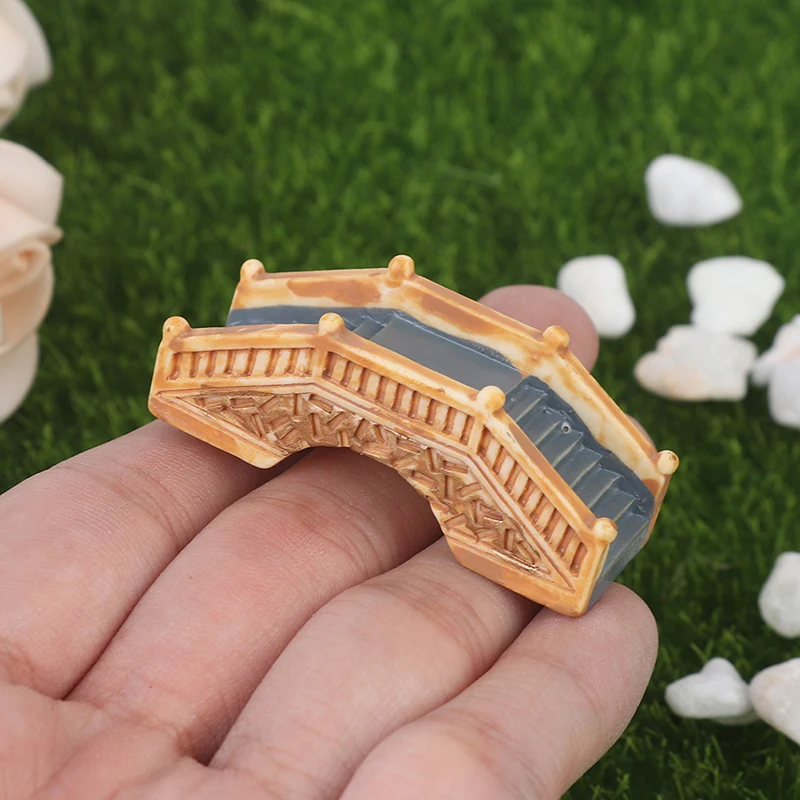 Mini arco de piedra de imitaci&oacute;n, puente de hadas de jard&iacute;n, resina miniaturas, 1 Uds.-2