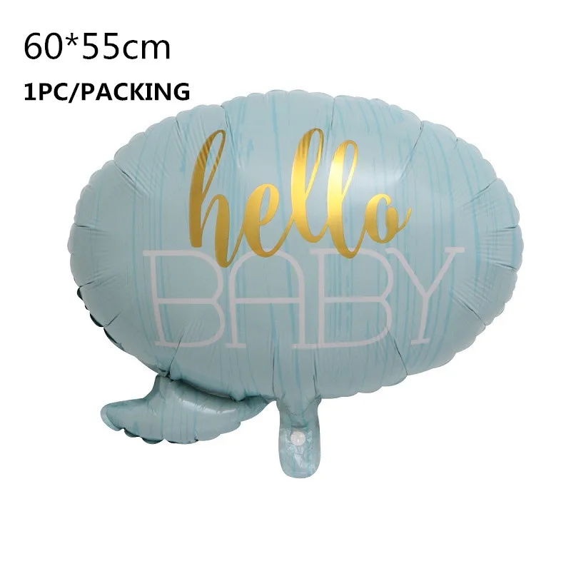 blue balloon Украшение для детского душа DIY скатерть, бумажная тарелка, чашка, посуда для маленьких мальчиков и девочек, на день рождения, пол, открытые вечерние принадлежности для малышей - Цвет: blue balloon