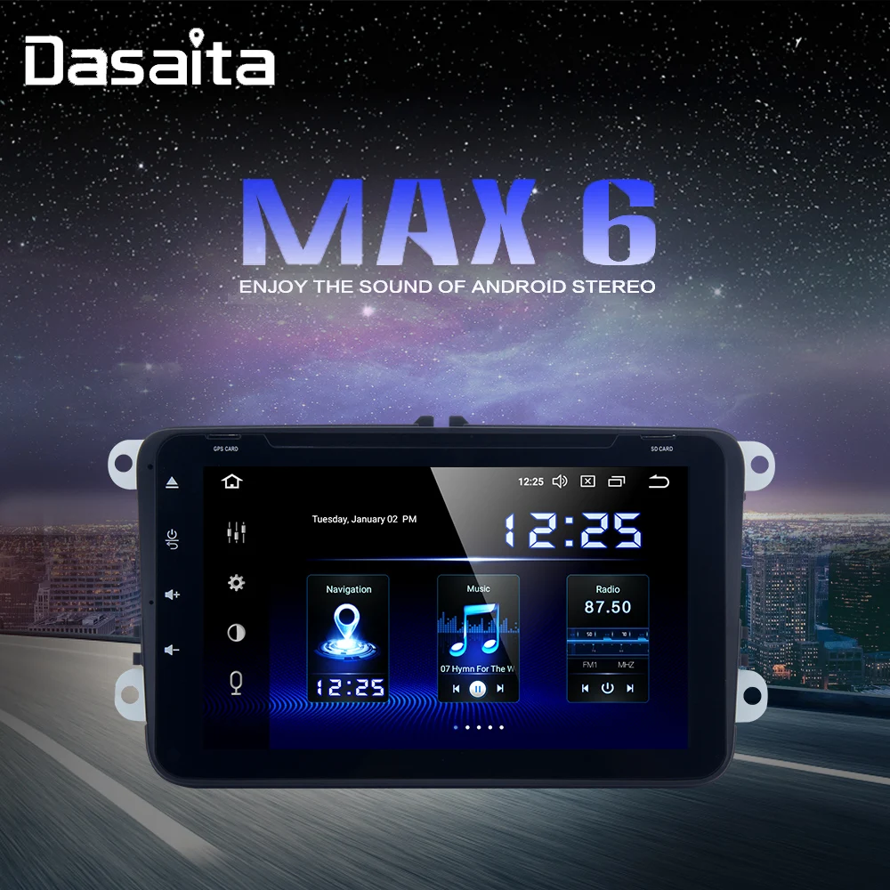 2 Din Автомобильный Android 9 0 GPS радио плеер для Seat Leon Alhambra Altea Toledo с 8 &quotсенсорным