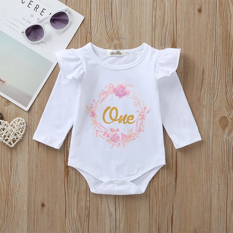 Комплект из 3 предметов для новорожденных девочек Осенний топ с принтом Love боди +