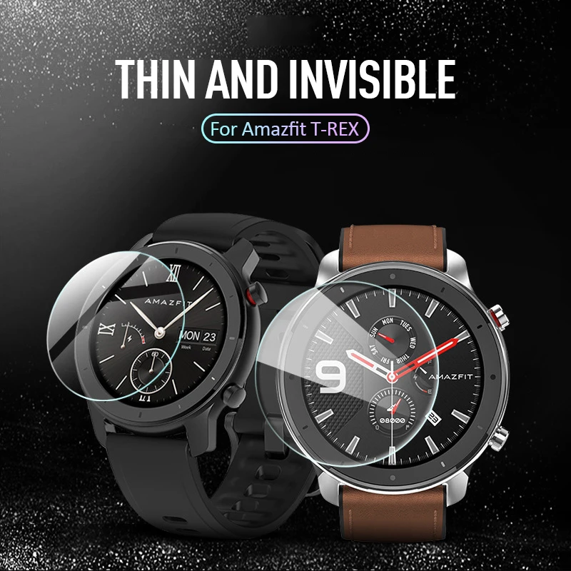 Защитная пленка из закаленного стекла для смарт-часов Xiaomi Huami Amazfit T-Rex T rex защита