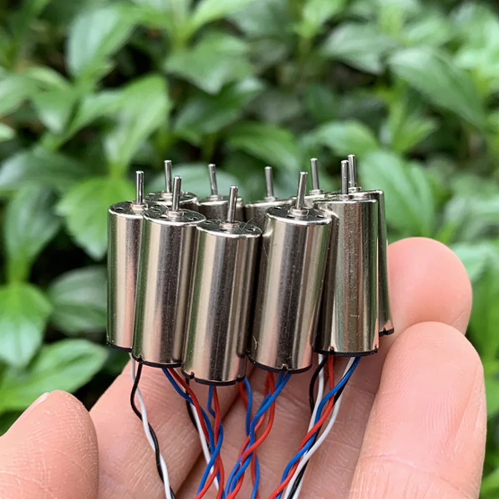 2PCS 8520 Coreless Motor DC 3V 3.7V Ultra High Speed 8.5*20mm CW CCW with Terminal DIY Tiny Four Axis Model RC Drone Quadcopter |