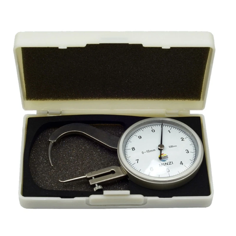 

H7JB 0-10 мм конусная головка измерительный инструмент в метрической шкале для чтения толщиномер ручной трубчатый Калибр