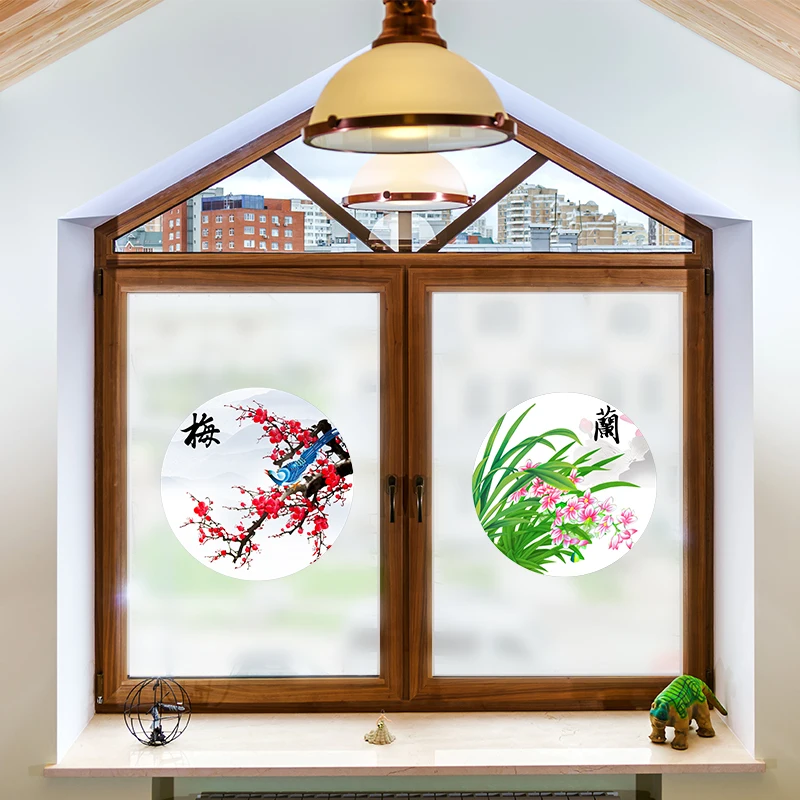 

Стеклянная наклейка для балкона спальни оконная наклейка светопропускающая матовая стеклянная пленка затенение солнцезащитный сотофан