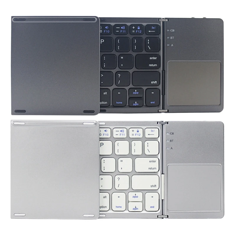 

B033 Wireless Keyboard, Lightweight and Portable Three-Fold Bluetooth Wireless Keyboard for iPad, iPhone