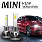 Новейшая светодиодная лампа для автомобильных фар H7 H4 H11 H1 9005 9006 9003 HB2 HB3 HB4 12V 55W 6000K Turbo светодиодный Lamp Lights авто комплект фар