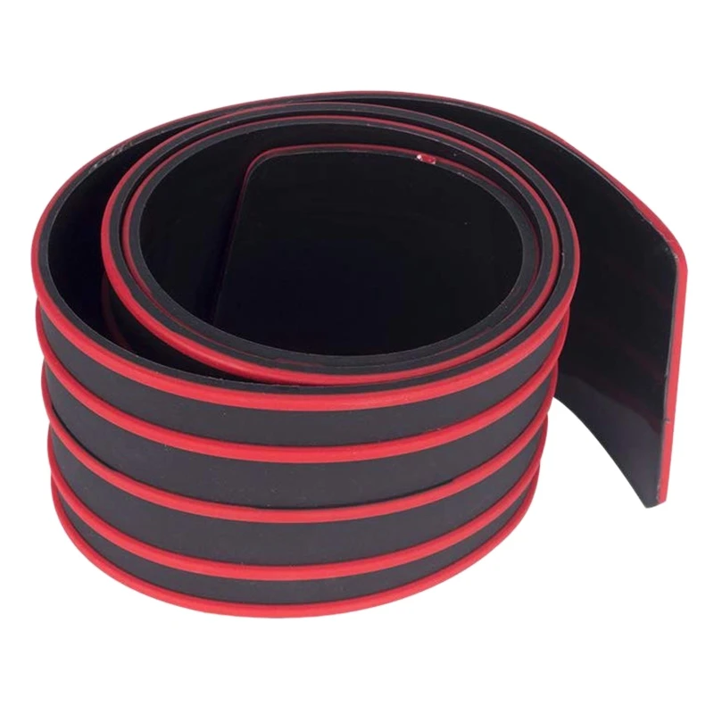 Черный и красный резиновый протектор заднего бампера длиной 35 4 дюймов защита на