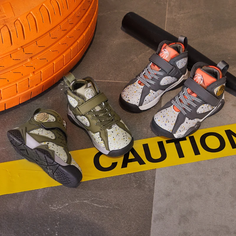 Новинка 2022 детские кроссовки Баскетбольная обувь для мальчиков нескользящая