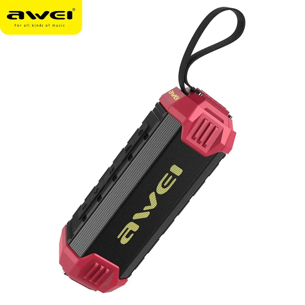 

Awei Y280 Portable IPX4 Waterproof Wireless Loudspeaker Outdoor Sound System Dual Stereo Track AUX TF Card FM Bluetooth Speaker