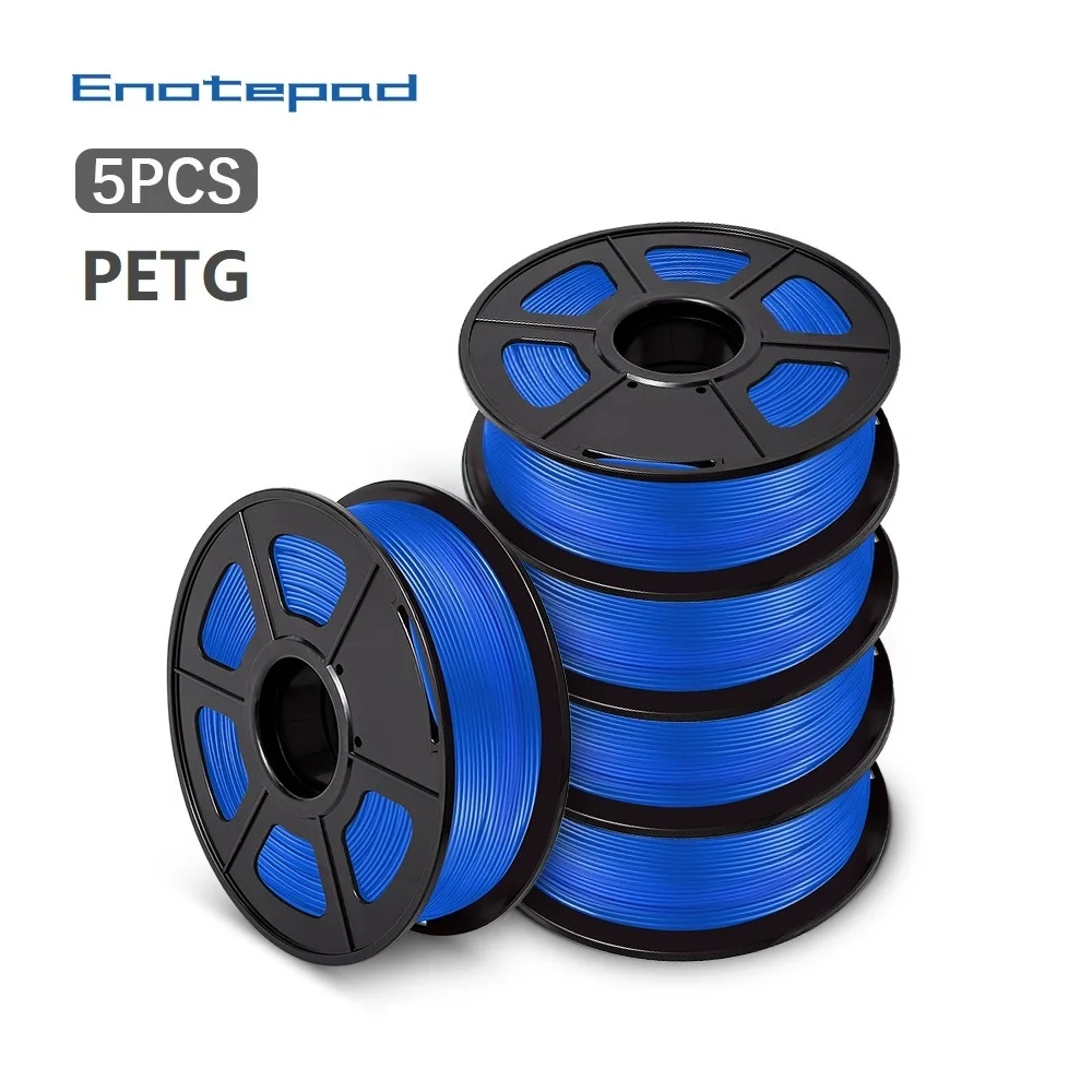 

Enotepad 3D Printer Filament PETG 1.75mm 1KG/2.2LBS With Spool Fast Delivery PETG Filament 100% No Bubble Sublimation