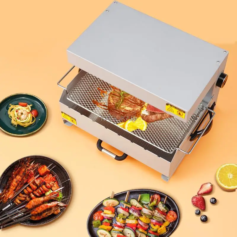 1000w household barbecue machine electric grill skewers barbecue korean style smoke free grill smokeless 220v free global shipping
