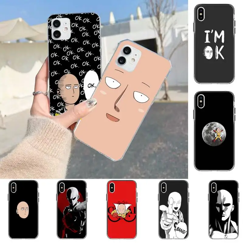 

ONE PUNCH-MAN Phone Case for iPhone 11 12 13 mini pro XS MAX 8 7 6 6S Plus X 5S SE 2020 XR