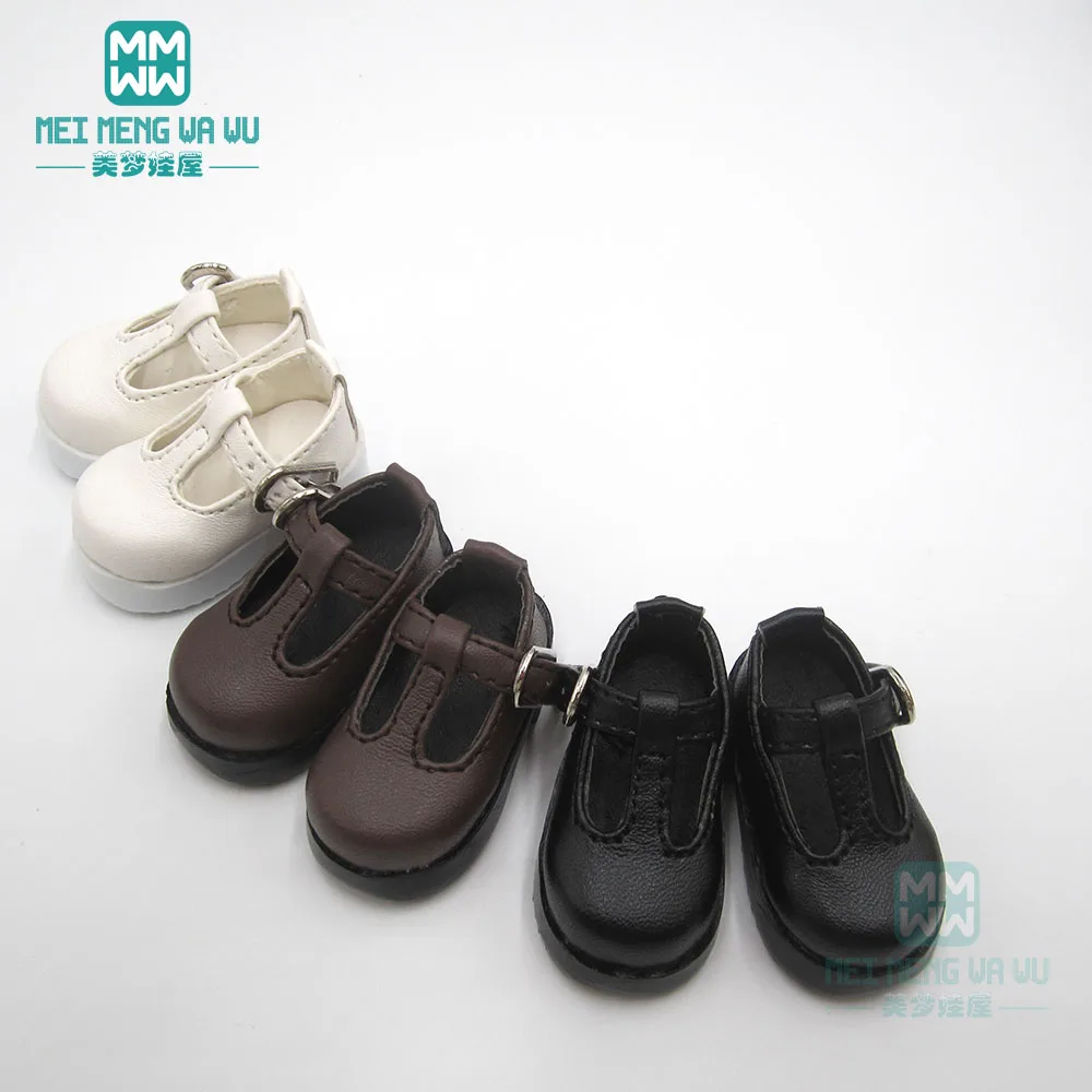 Accesorios BJD para muñeca 1/6 YOSD MYOU, zapatos de cuero sintético pu, zapatos de tacón alto negro, blanco, marrón