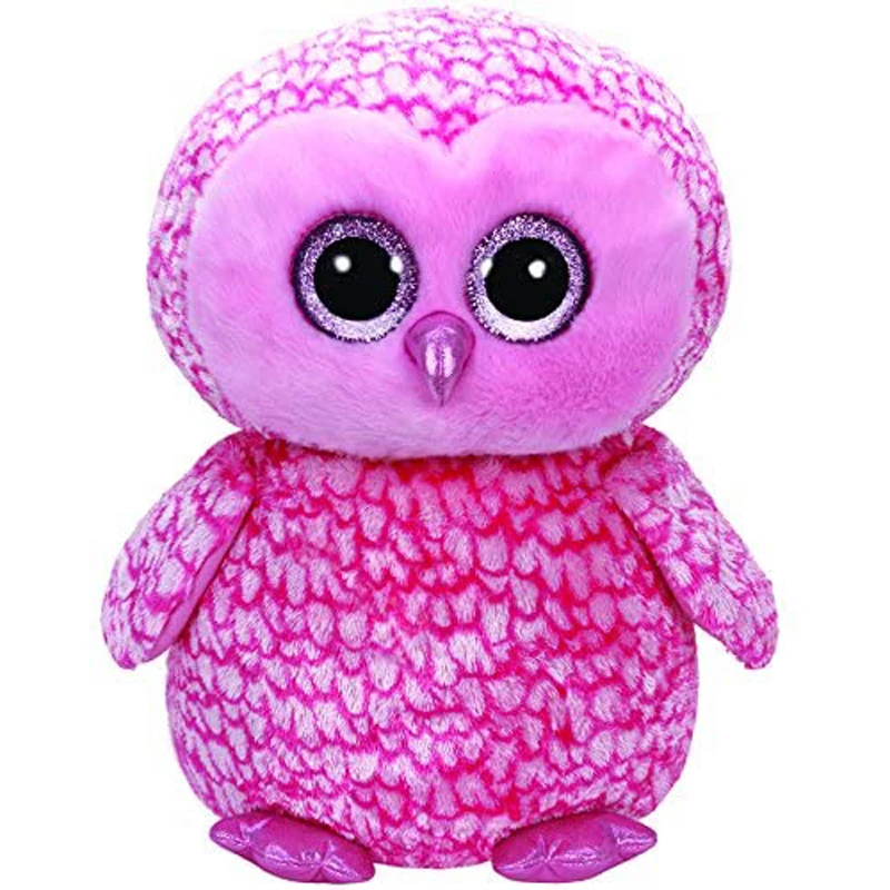 

Ty Pinky The Pink Barn Owl Plush Toy Doll Animal 40cm Large Size