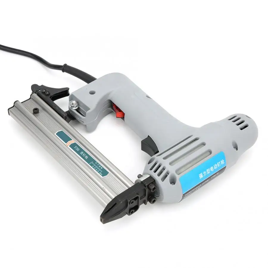 F30 электрический прямой гвоздильный пистолет степлер для деревообработки