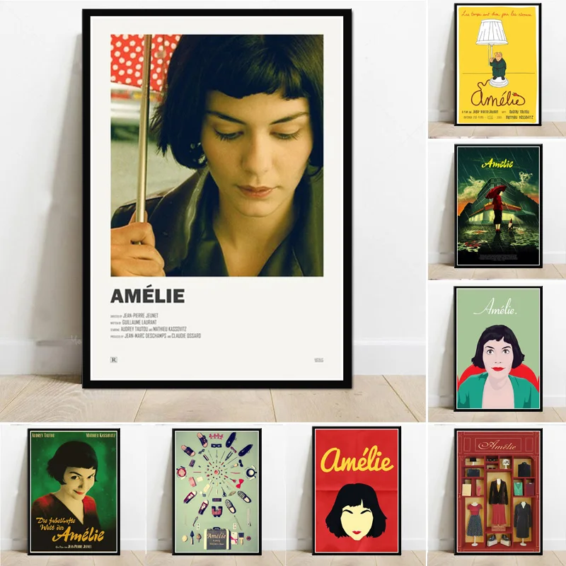 Ретро Amelie классический винтажный фильм ТВ сериал плакат печать на холсте картина
