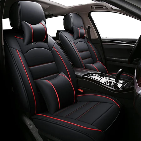 black luxury Универсальные кожаные автомобильные чехлы для Mini One Cooper R50 R52 R53 R55 R56 R60 R61 PACEMAN COUNTRYMAN автомобильные аксессуары автомобильные чехлы - Название цвета: black luxury