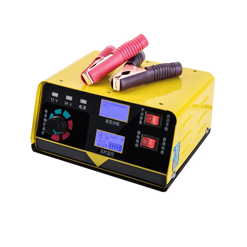 Автоматическое зарядное устройство для аккумулятора мотоцикла 240 Вт 12 В/24 В 6 400