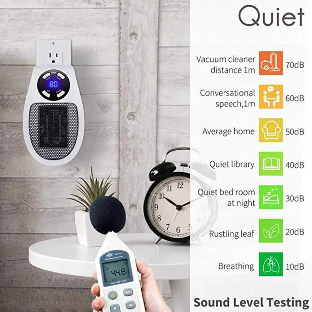 Мини обогреватель 110 220 В маленький настольный ультратихий вентилятора