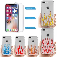 artistic personality flame phone case for iphone 11 12 13 mini pro xs max 8 7 6 6s plus x 5s se 2020 xr case