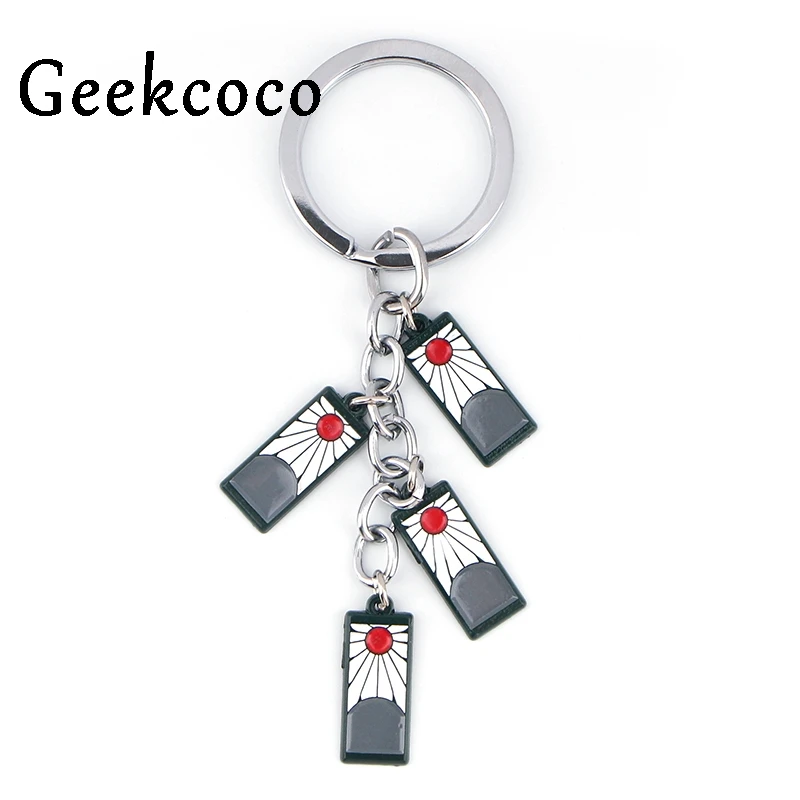 

Anime Key Holder Enamel Metal Pendant Car Keychain For Key Rings Gifts J0834