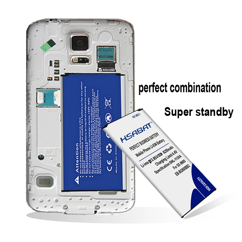 6250 мА/ч, Батарея для samsung Galaxy S5 EB-BG900BBC SV i9600 i9602 i9605 G900F G900T G9008V G9009D G9009W G9006W G900